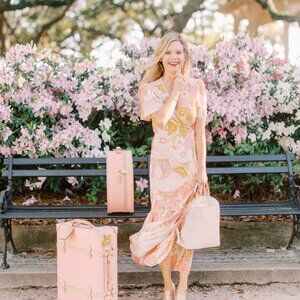 Wren Wrap Dress in Palm Beach Floral, Laroque